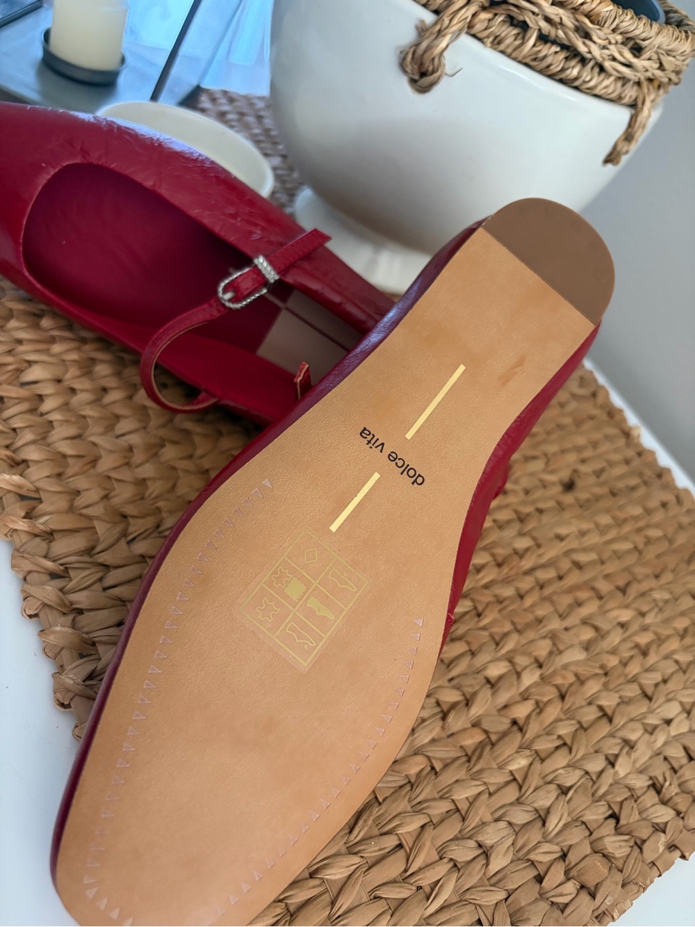Dolce VitaRed Mary Jane Flats - Women size 6 - Picture 4 of 6